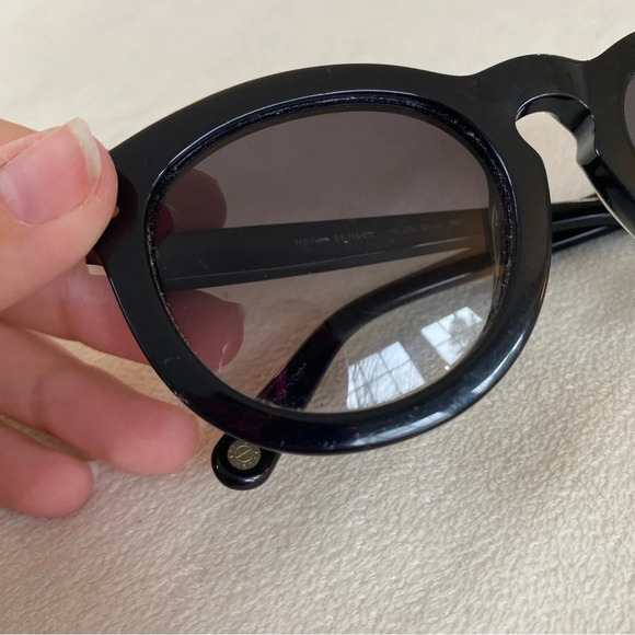 Henri Bendel Olivia Black Round Sunglasses HB520S 001 - Picture 8 of 9
